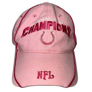 NFL Indianapolis Colts Super Bowl Champions XLI Pink Adjustable Cotton Women’s